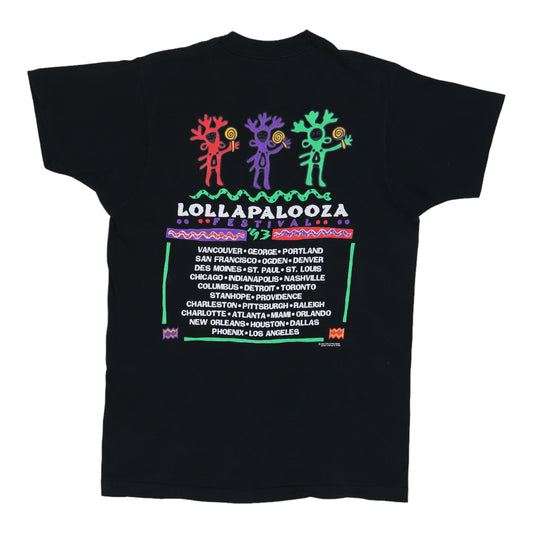 1993 Lollapalooza Festival Tour Shirt Back