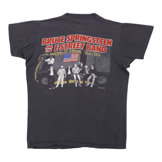 1985 Bruce Springsteen World Tour Shirt Back