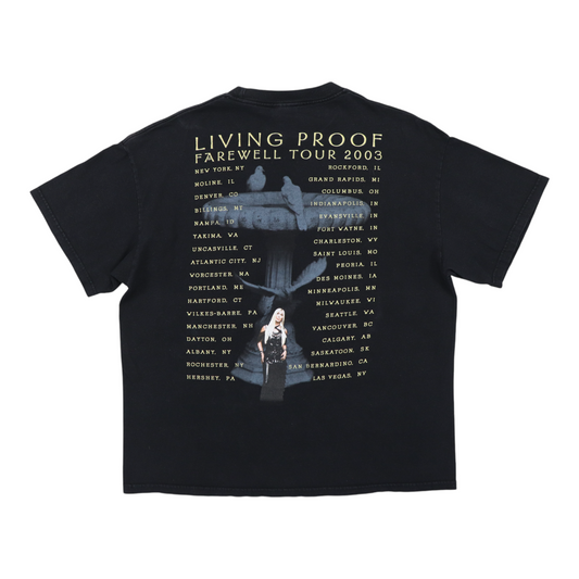 2003 Cher Living Proof Tour Shirt Back