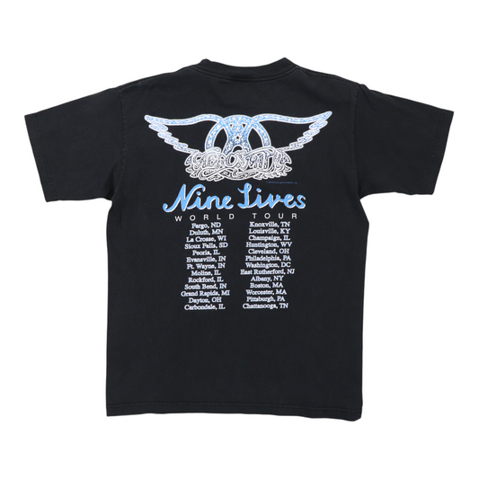 1997 Aerosmith Nine Lives Tour Shirt Back