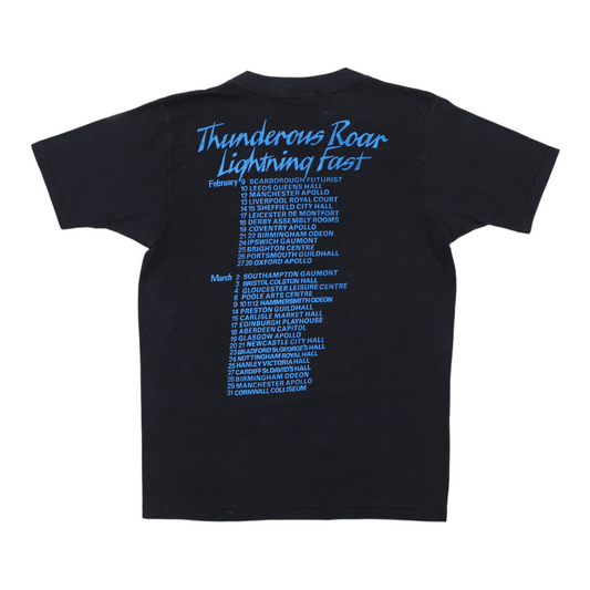 1983 Thin Lizzy Thunder and Lightning Tour Shirt Back