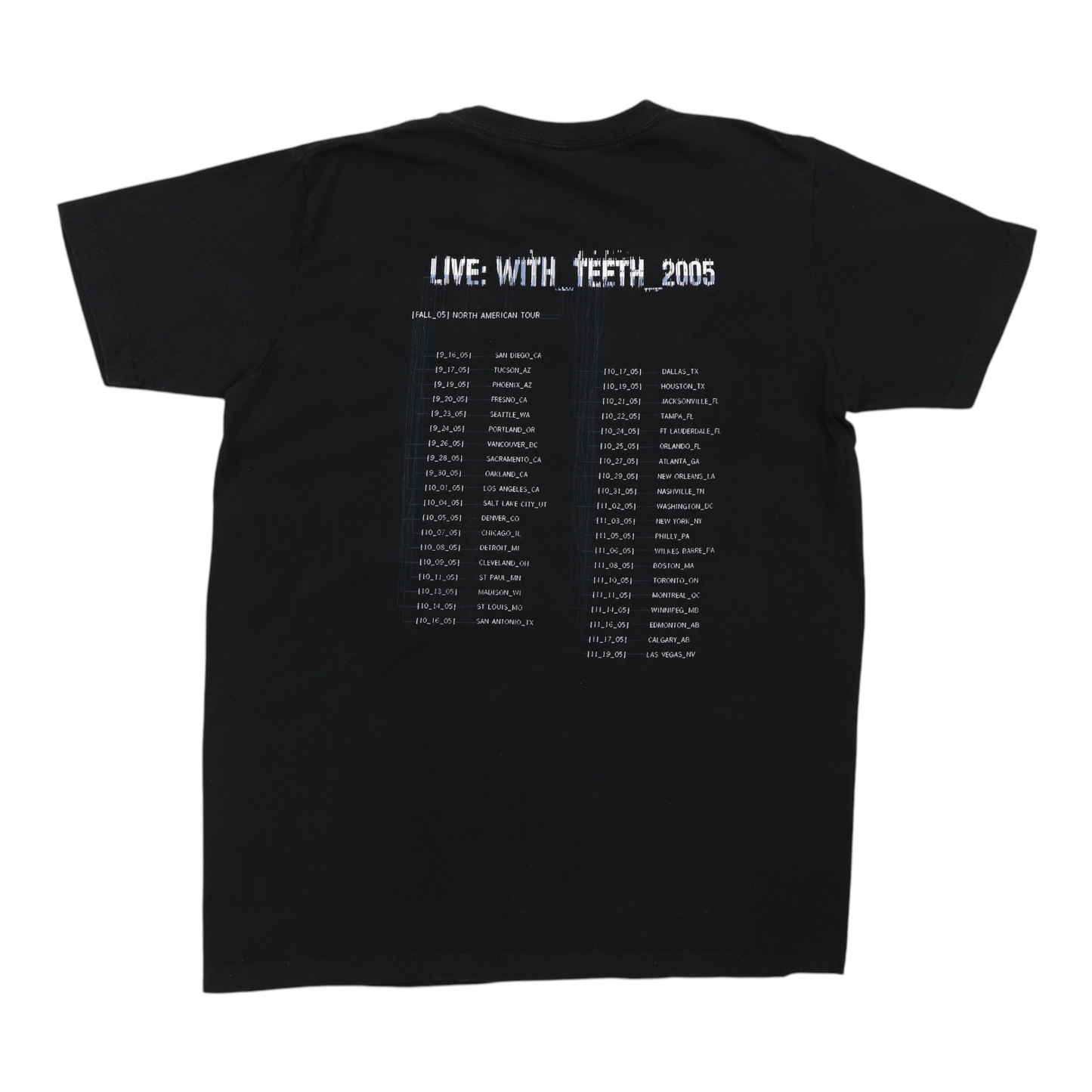 2005 Nine Inch Nails Live With Teeth Shirt
