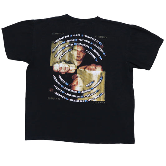 1999 Creed Human Clay Tour Shirt Back