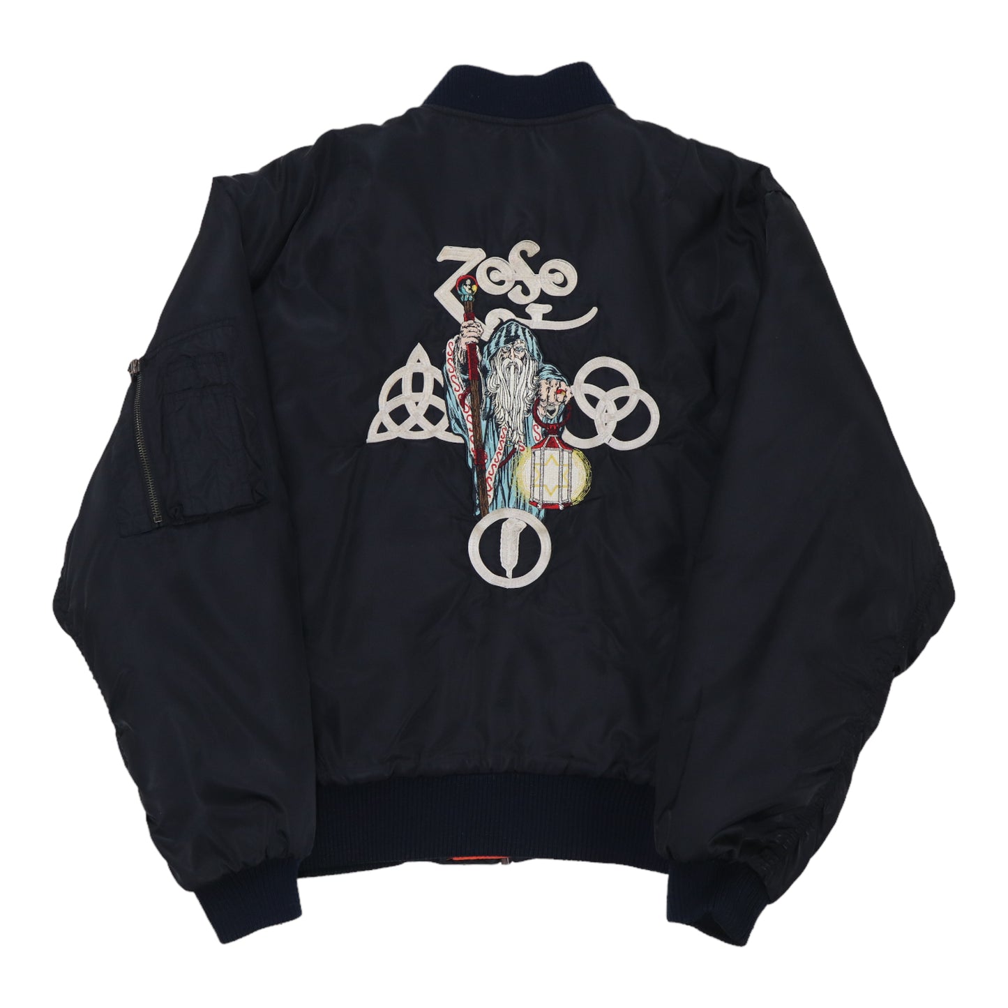 1980s Led Zeppelin Hermit Bomber Jacket