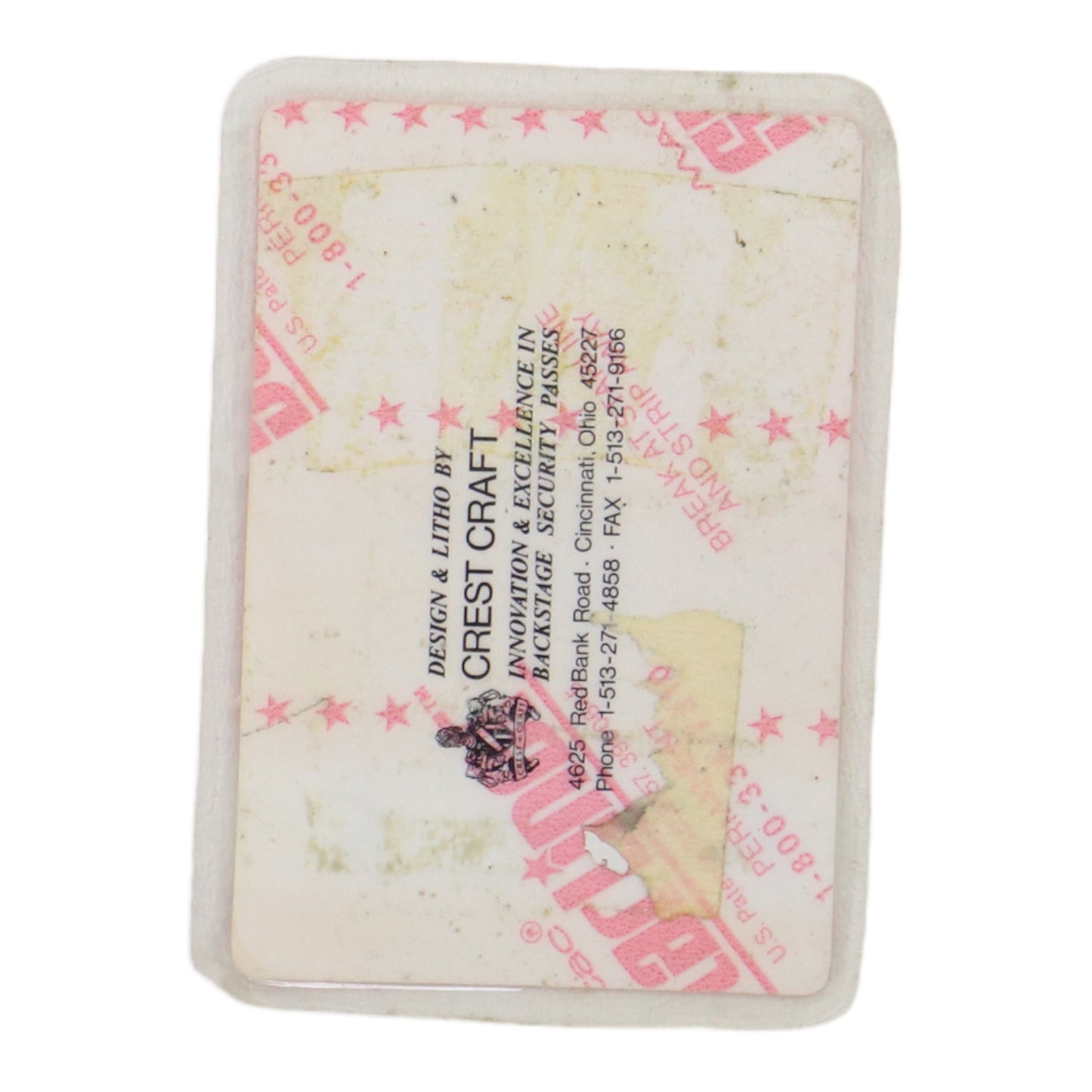 1993 Grateful Dead Backstage Pass Laminate