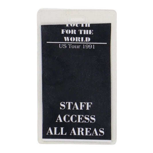 1991 MTV On Tour Backstage Laminate Pass Back