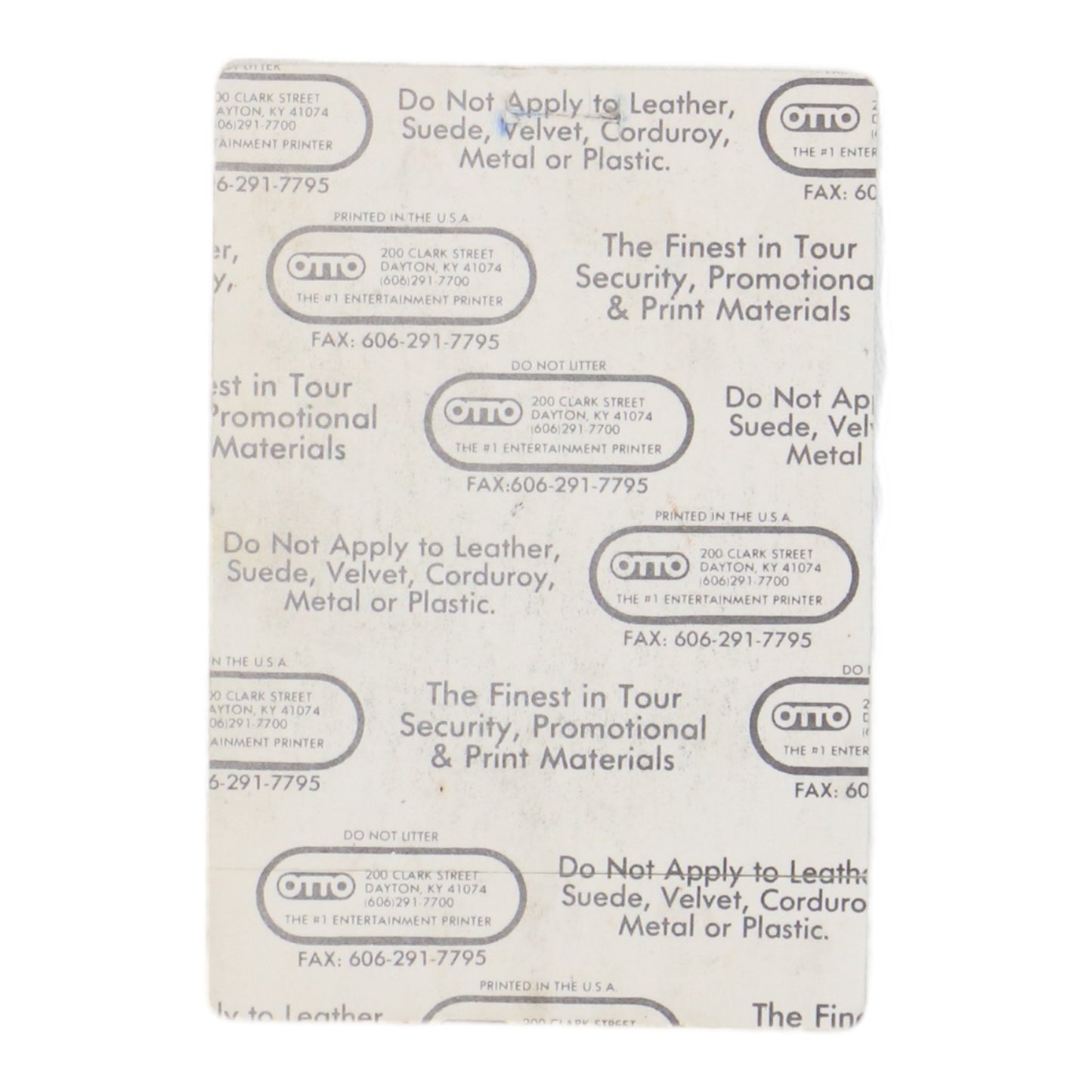 1990 Fleetwood Mac Behind The Mask Backstage Pass