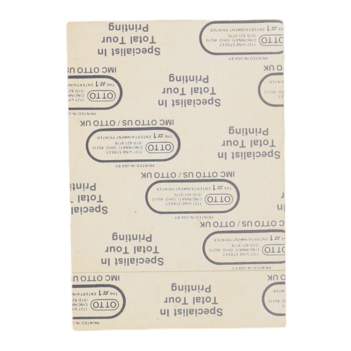 1987 Warren Zevon Backstage Pass