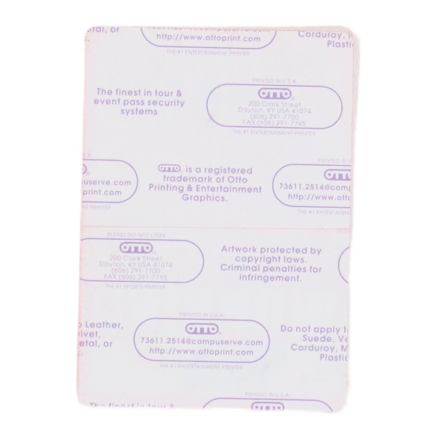 2000 Pantera Reinventing The Steel Backstage Pass