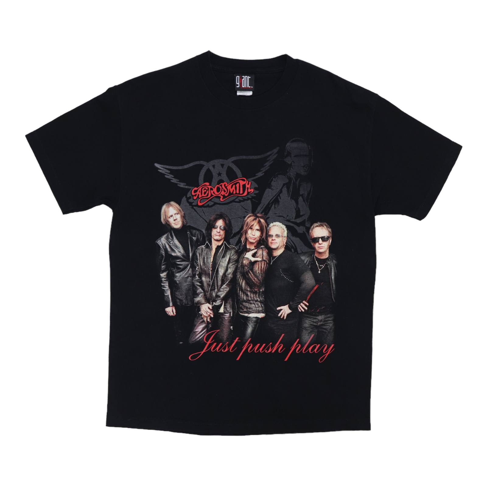 2001 Aerosmith Just Push Play Tour Shirt | Authentic Vintage Tee 2001 Aerosmith Just Push Play Tour Shirt | Authentic Vintage Tee