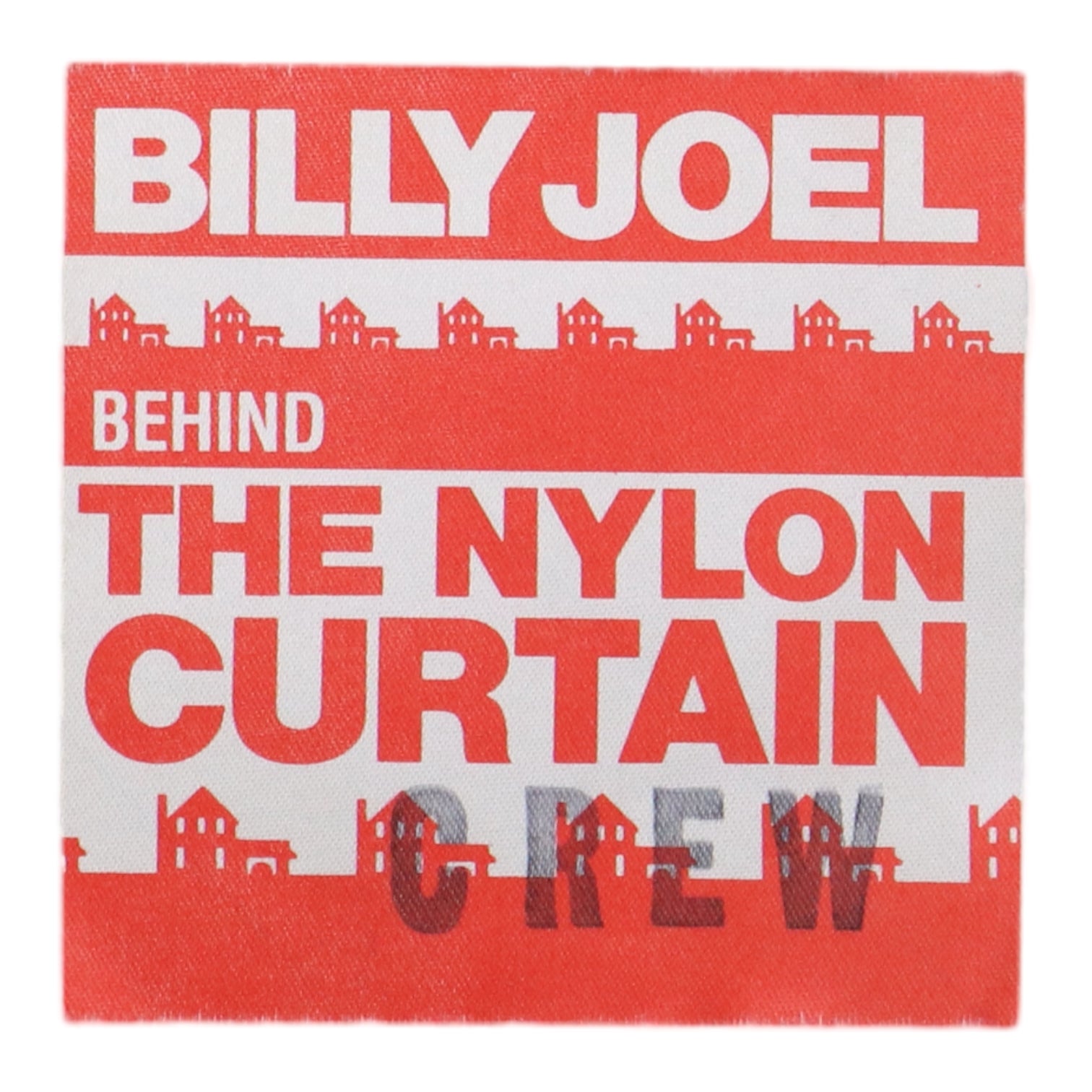1982 Billy Joel Nylon Curtain Backstage Pass | Authentic Vintage 