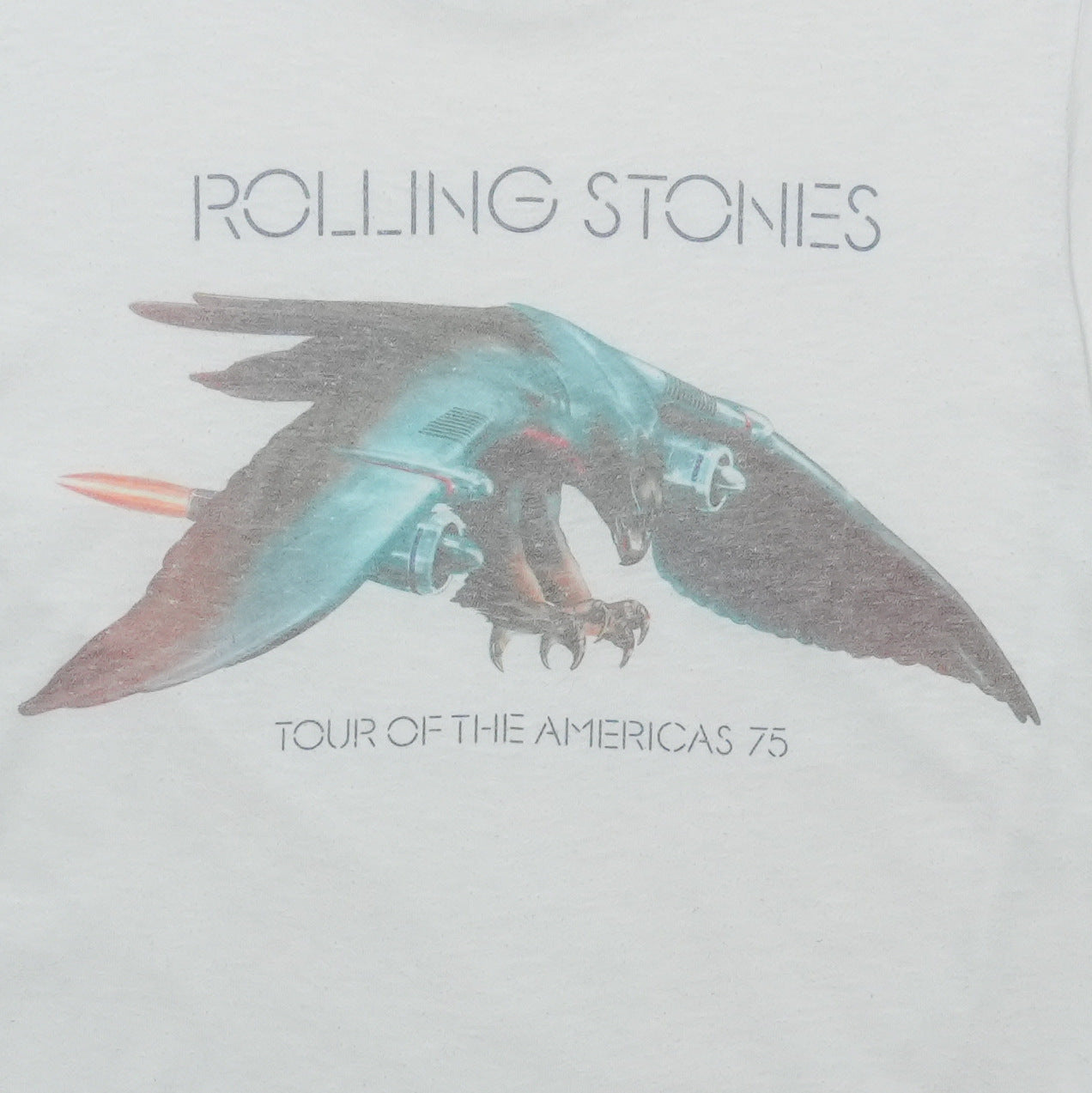 1975 Rolling Stones Tour Of The Americas Shirt Detail