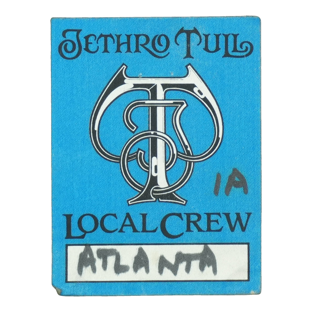Jethro Tull Atlanta Local Crew Backstage Pass front