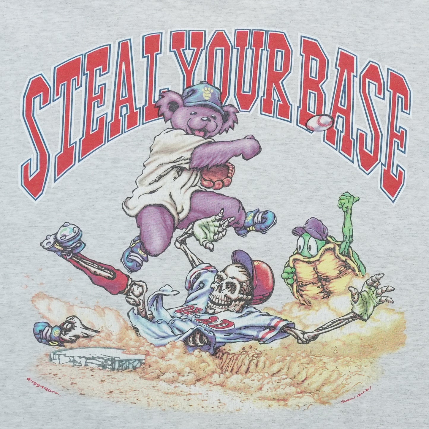 1994 Grateful Dead Steal Your Base Shirt Detail