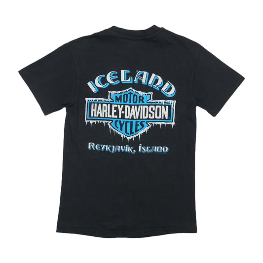 1992 Harley Davidson Reykjavik Christmas Shirt Back