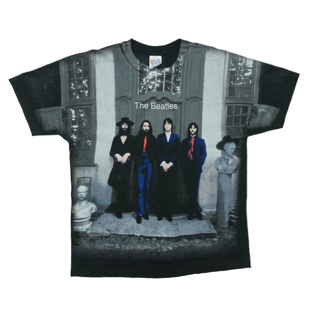 1990s The Beatles All Over Print Shirt Front