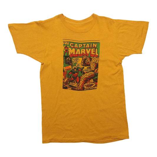 1970s Captain Marvel Comic Book Shirt Front