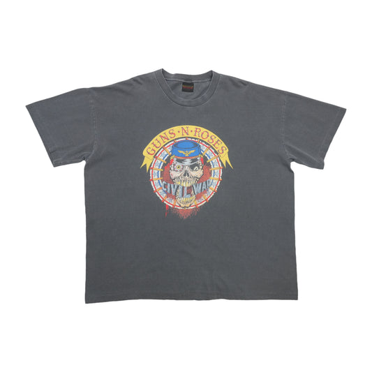 1991 Guns N Roses Civil War Get In The Ring Tour Shirt Front