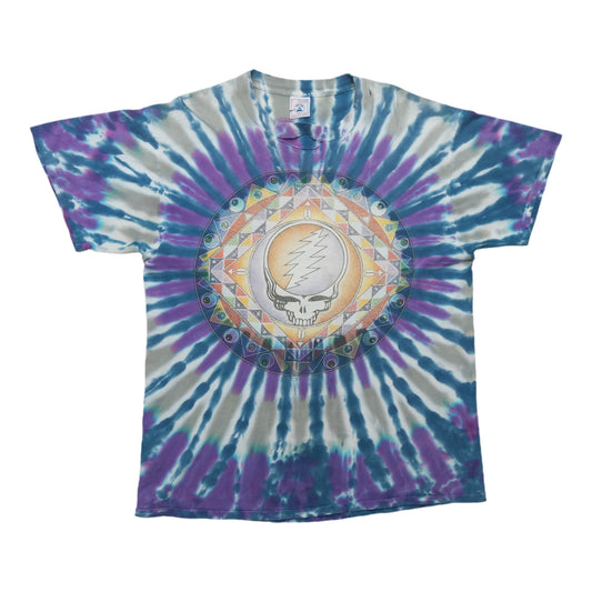 1995 Grateful Dead Steal Your Face Tie Dye Shirt Front