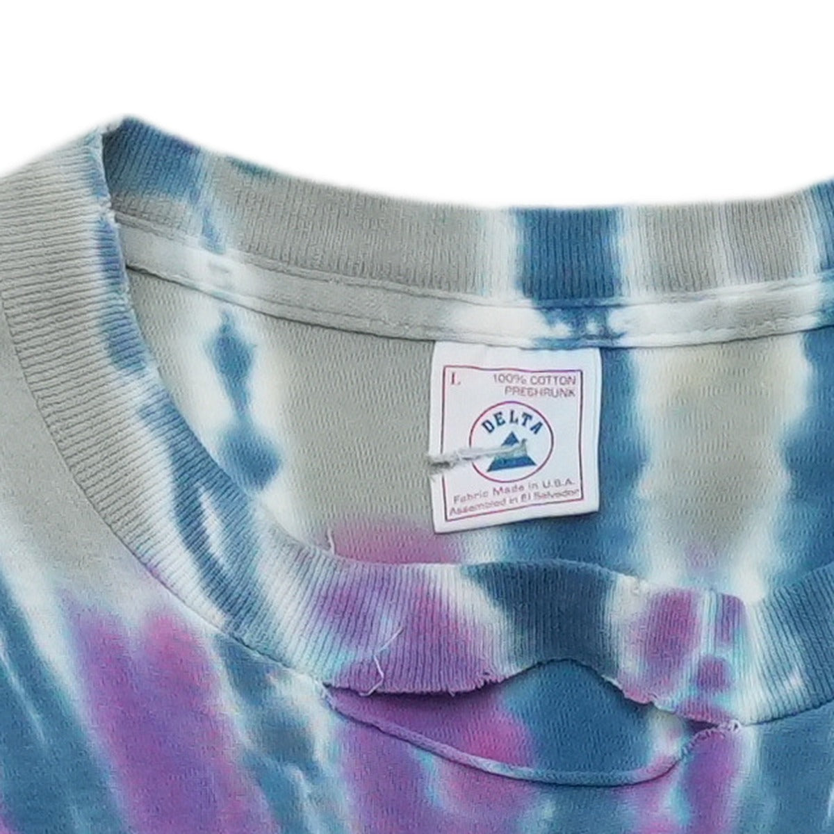 1995 Grateful Dead Steal Your Face Tie Dye Shirt Tag