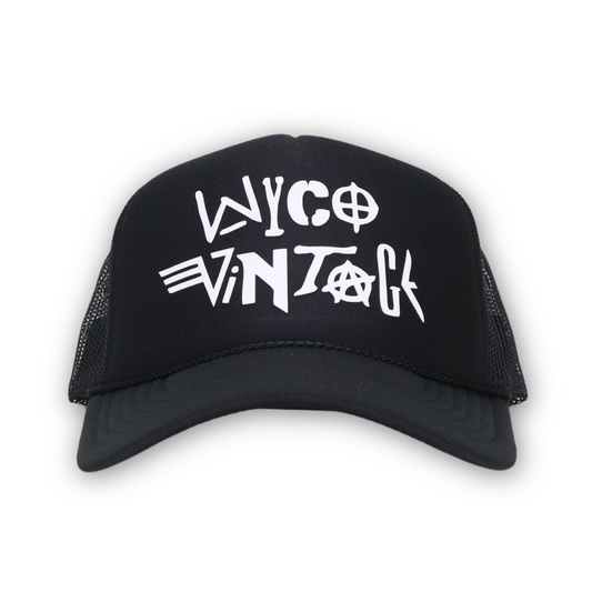WyCo Vintage Ransom Black Trucker Hat Back