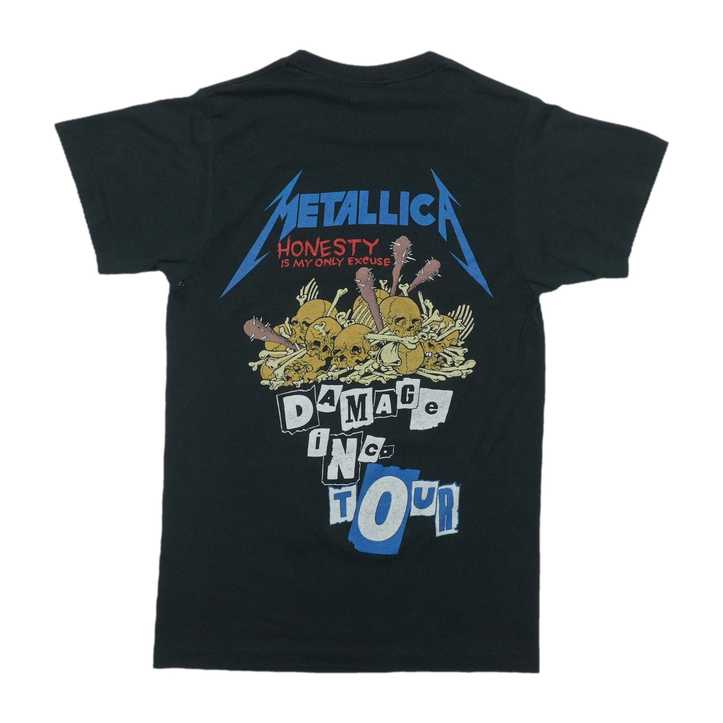 1986 Metallica Damage Inc Tour Shirt Back
