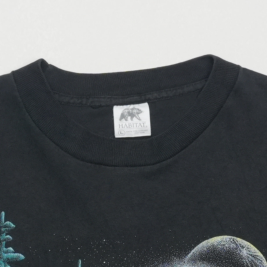 1990 Black Wolf Shirt Tag