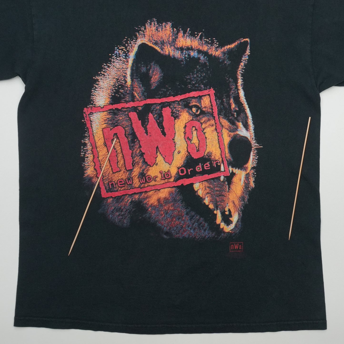 1990s nWo Wolfpac Wrestling Shirt Back Detail 1