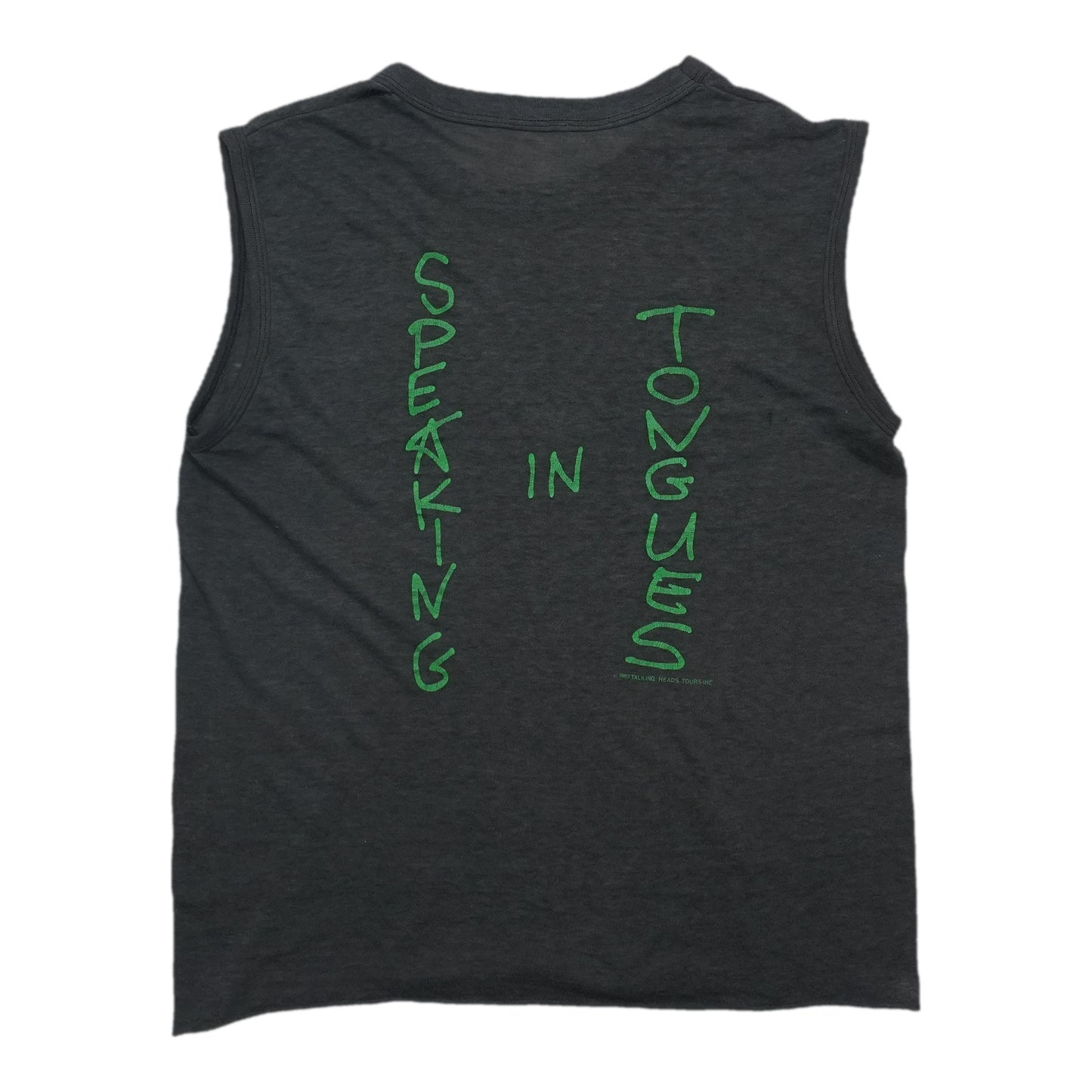 1983 Talking Heads Speaking In Tongues Sleeveless Shirt Back