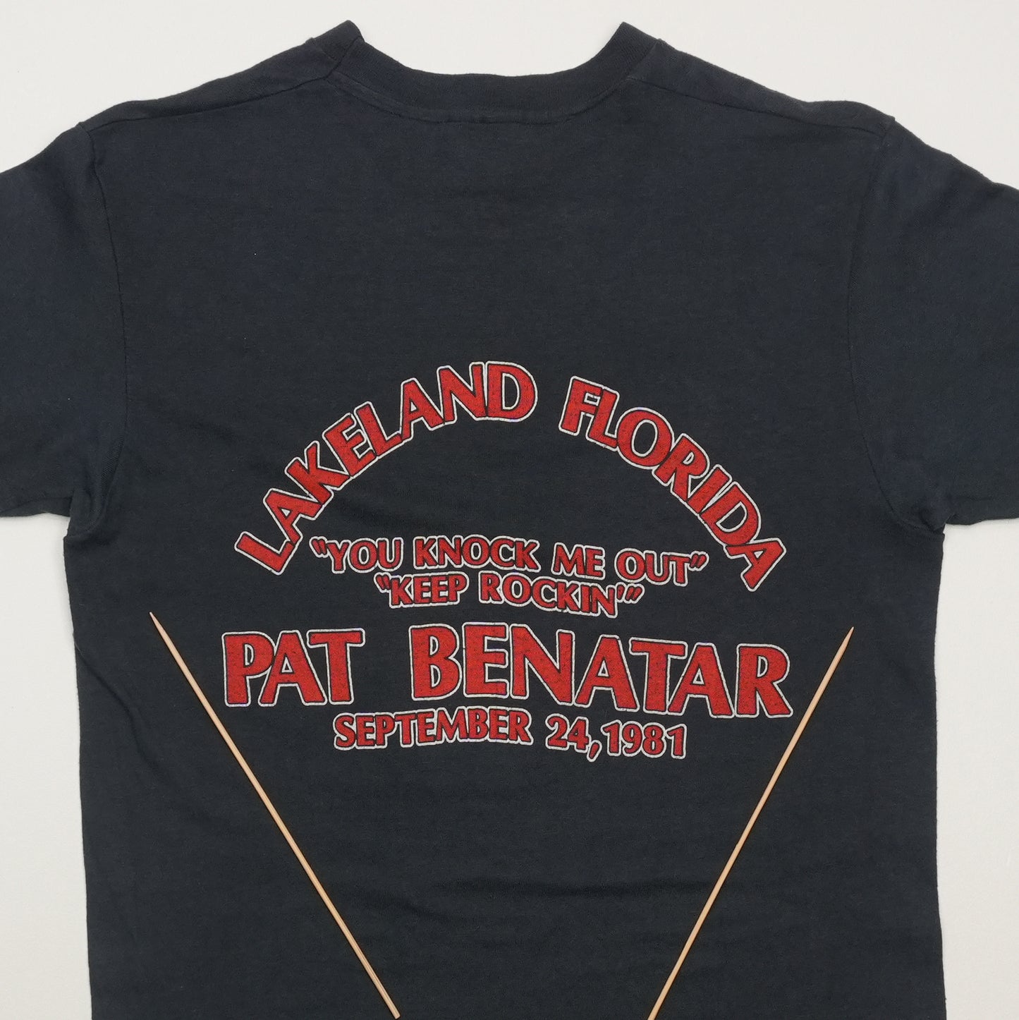 1981 Pat Benatar Lakeland Florida Shirt Back Detail 1