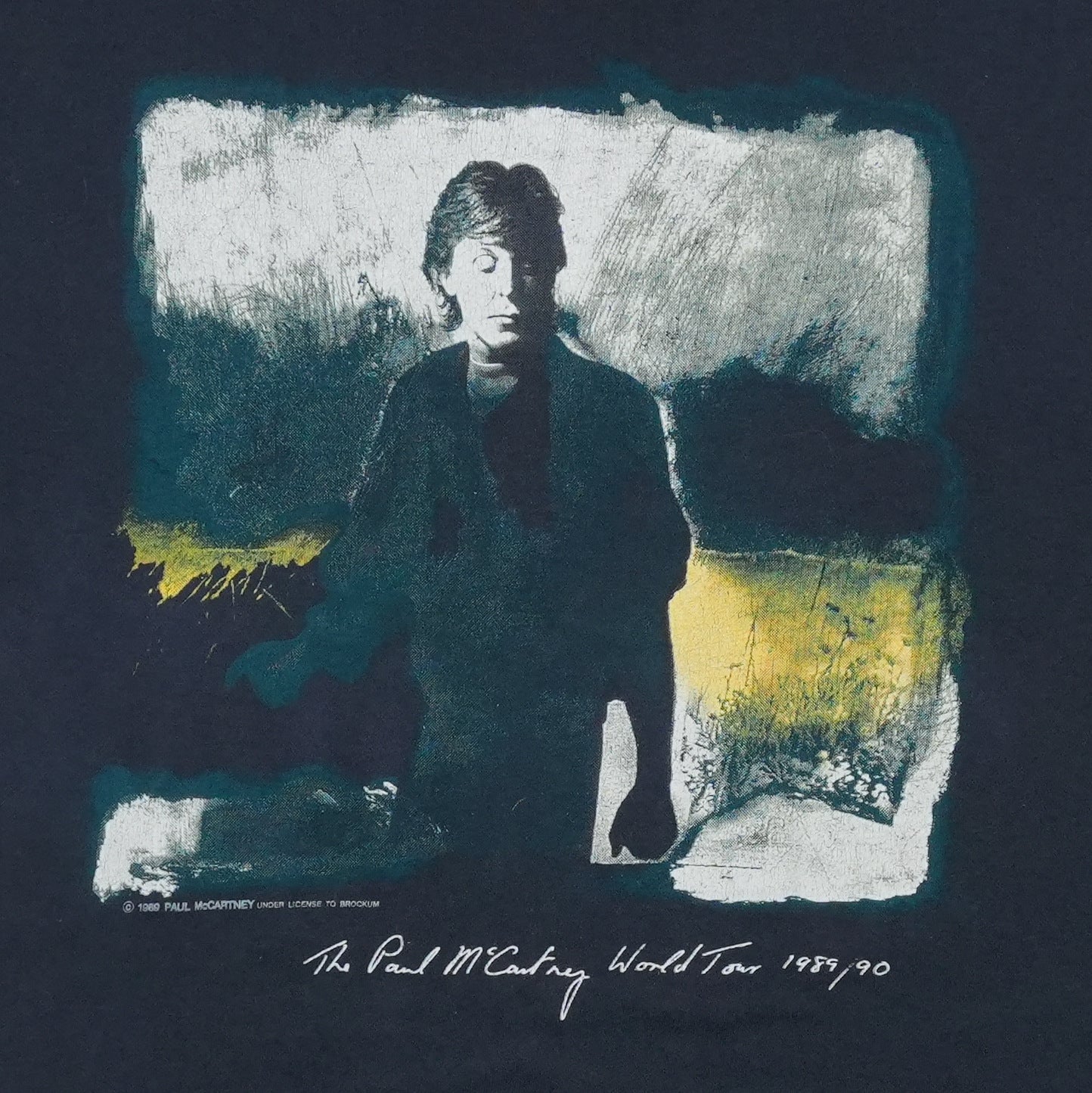 1989 Paul McCartney World Tour Shirt Front Graphic