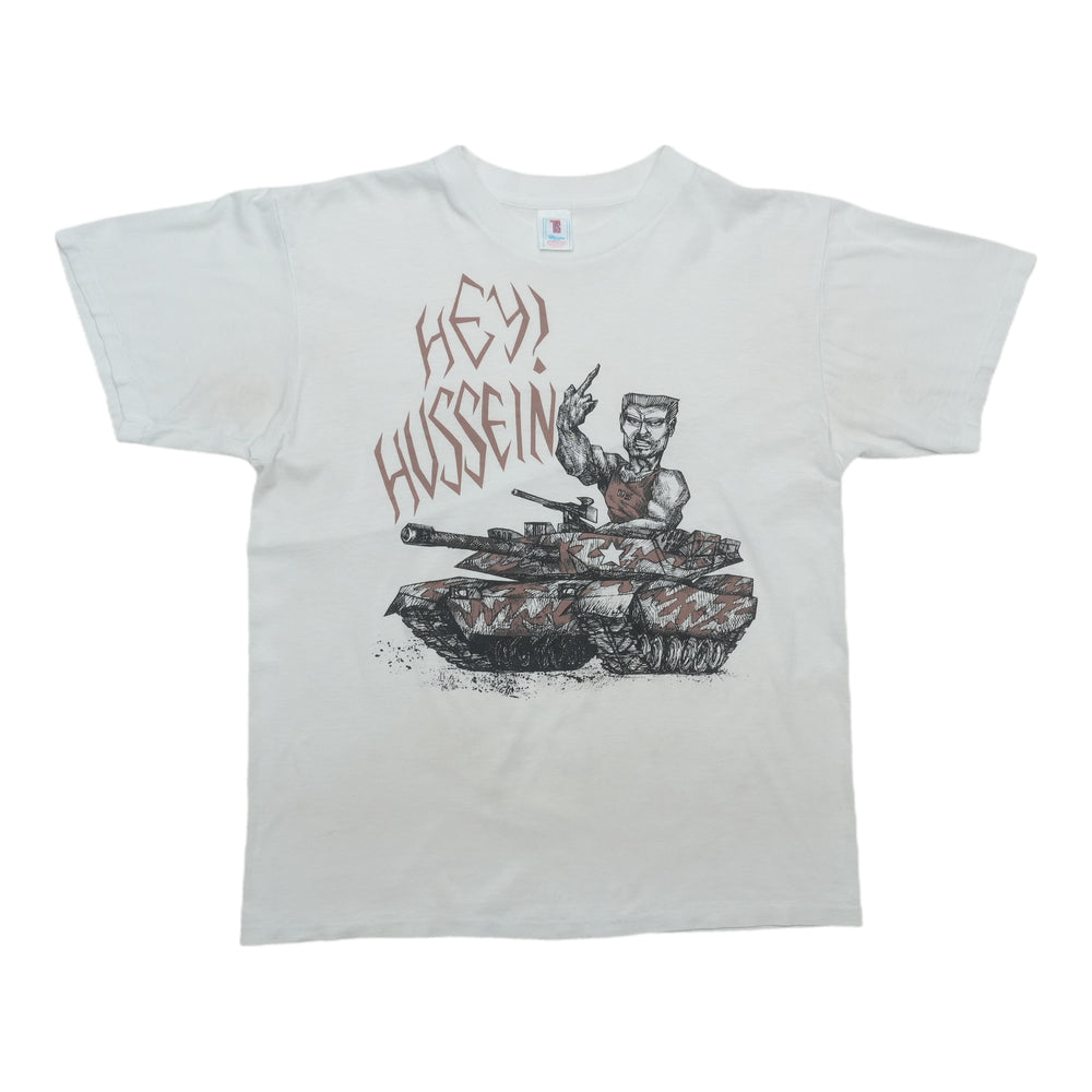 1991 Hey Hussein Gulf War Shirt Front