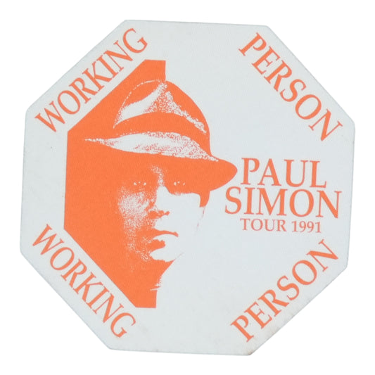 1991 Paul Simon Tour Backstage Pass - front