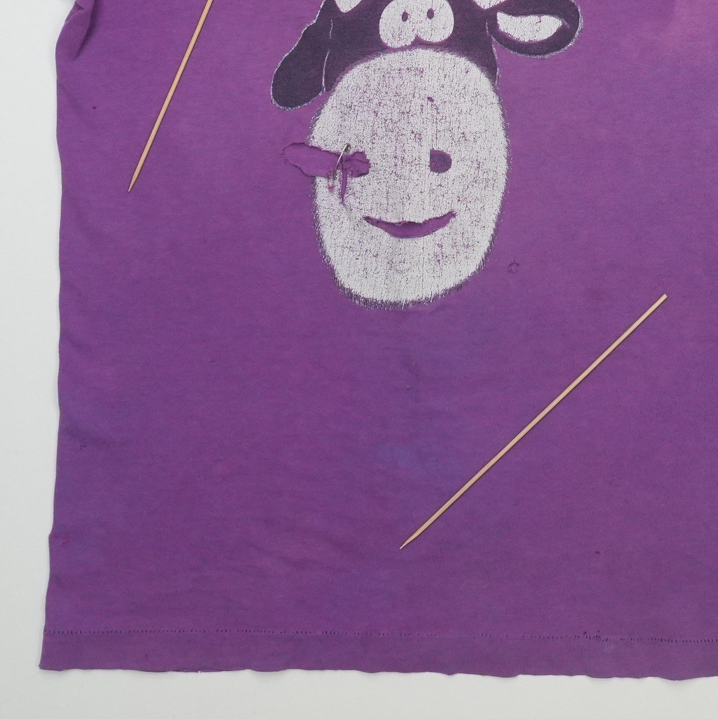 1990s Dinosaur Jr Cow Shirt Detail 4