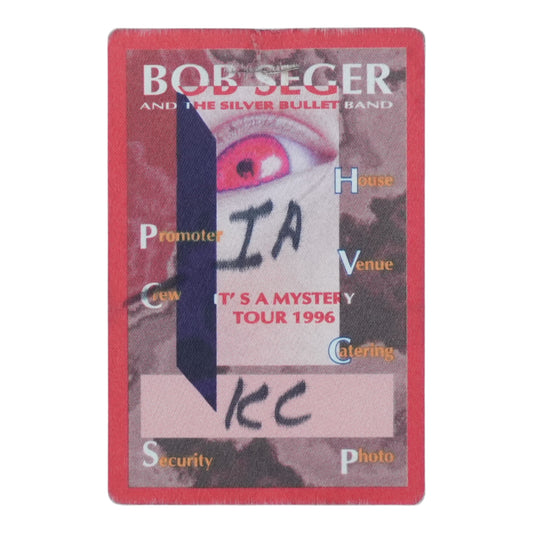 1996 Bob Seger & The Silver Bullet Band It's A Mystery Tour Backstage Pass - front