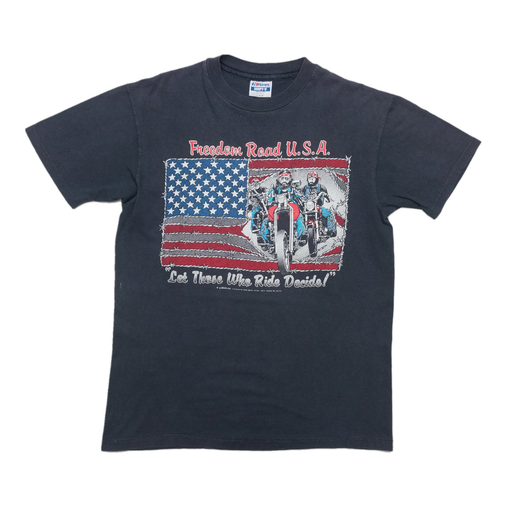 1980s Freedom Road USA Biker Shirt Front