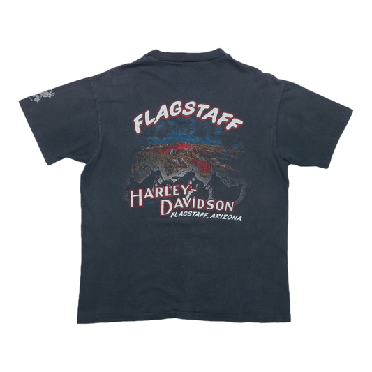 1990s Harley Davidson Tearing Up The Competition Pocket ShirtBack