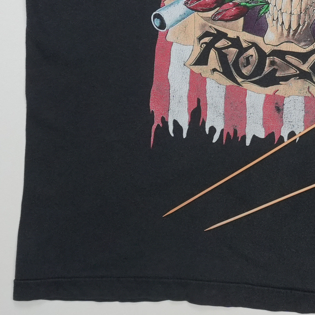 1991 Guns N Roses Use Your Illusion Tour Shirt Front Detail 3