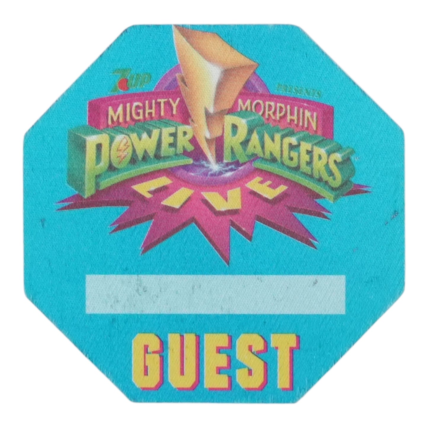 1990s Mighty Morphin Power Rangers Live Guest Backstage Pass - front