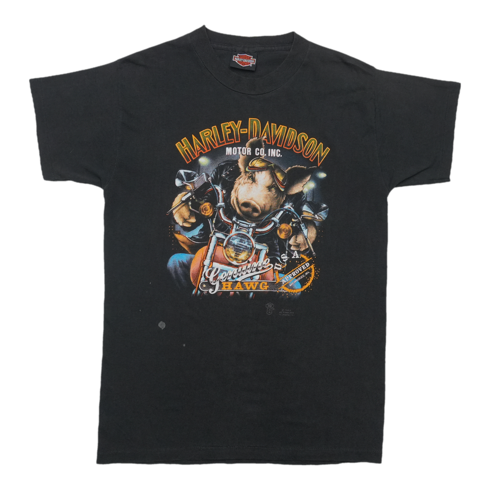 1989 Harley Davidson Motor Co Hawg 3D Emblem ShirtFront