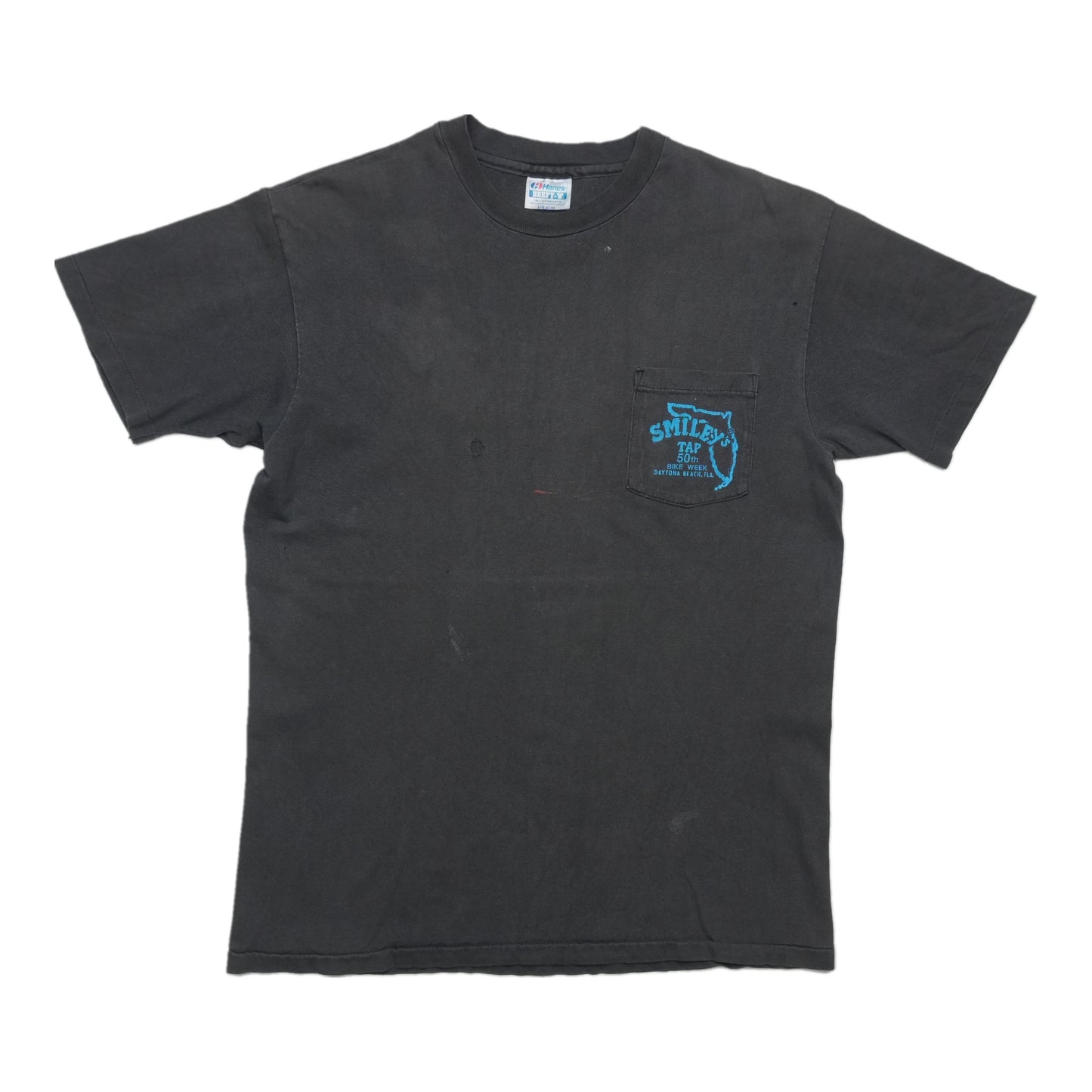 1991 Smiley's Tap Bike Week Daytona Beach Pocket Shirt Front