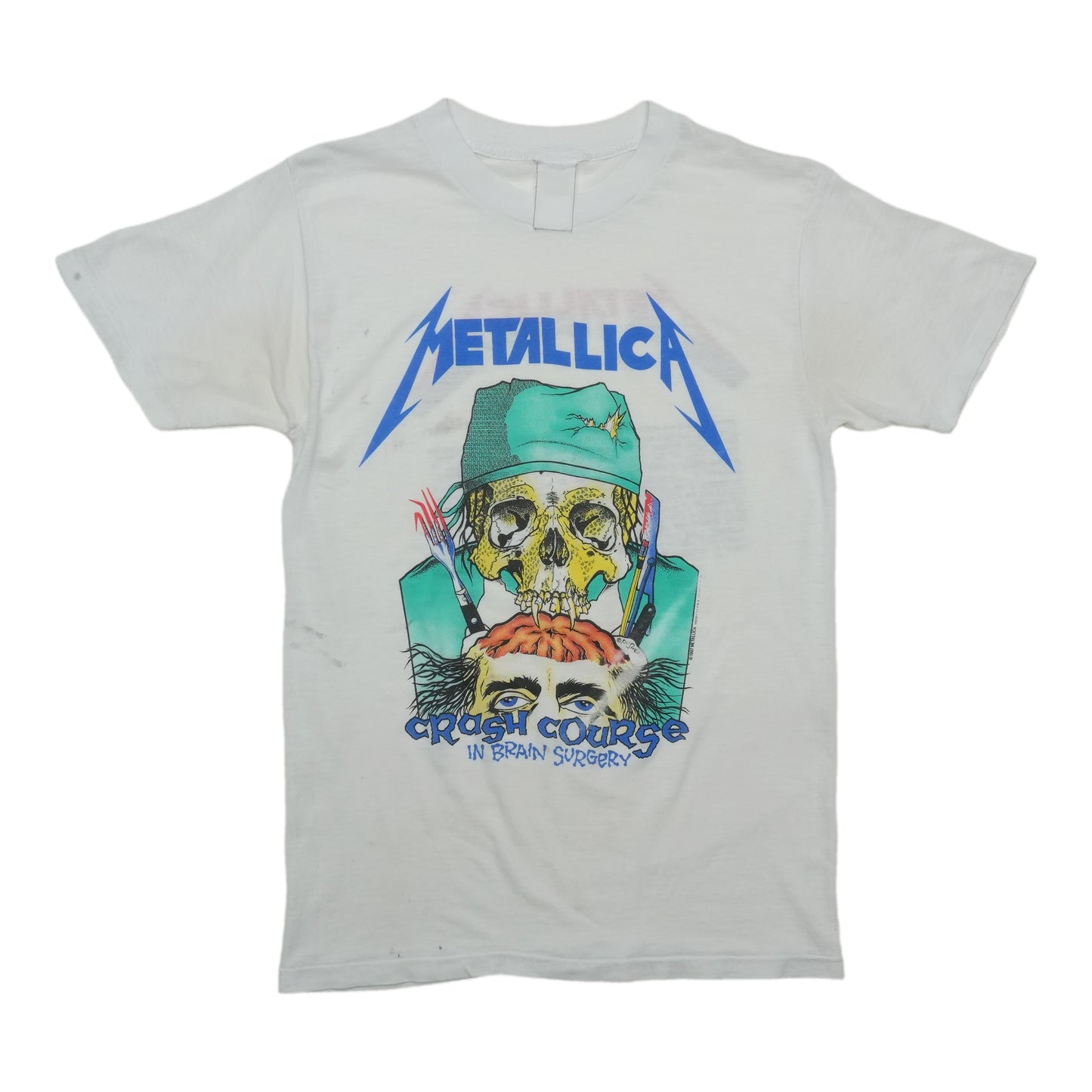 1990s Metallica Crash Course in Brain Surgery Shirt Front