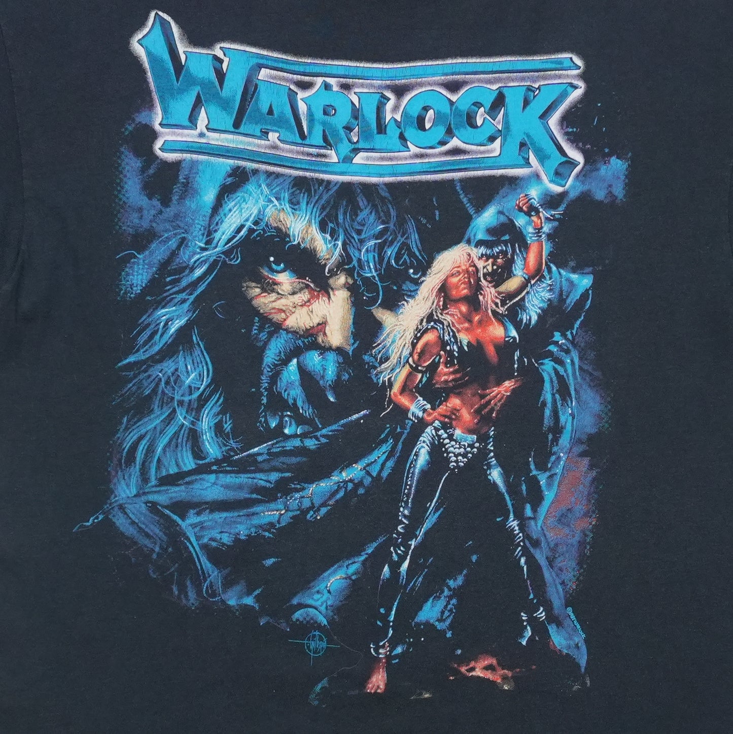 1988 Warlock Tour Shirt Front Graphic