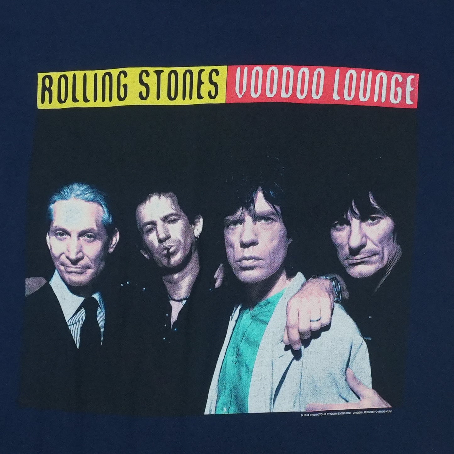 1994 Rolling Stones Voodoo Lounge Tour Shirt Detail 2