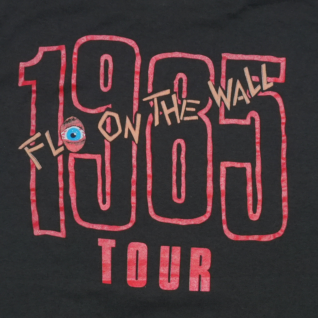 1985 AC/DC Fly On The Wall Sleeveless Tour Shirt Front Detail 1