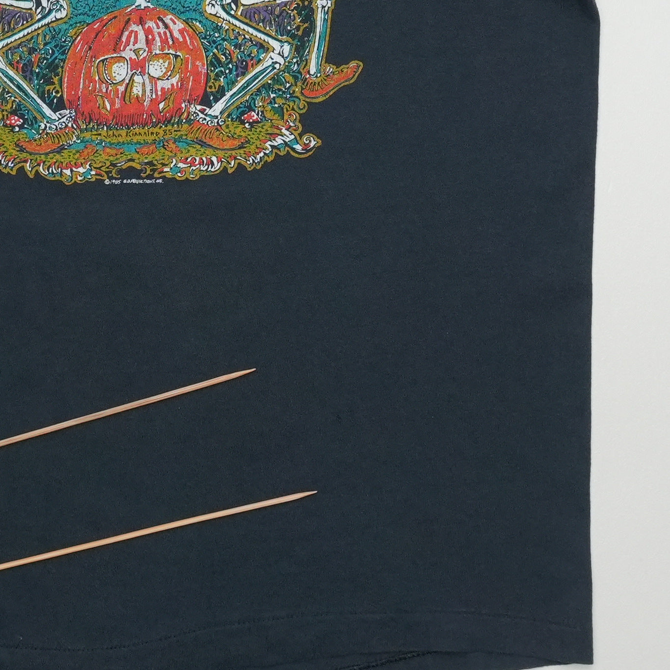 1985 Grateful Dead Fall Tour Shirt Front Detail 2