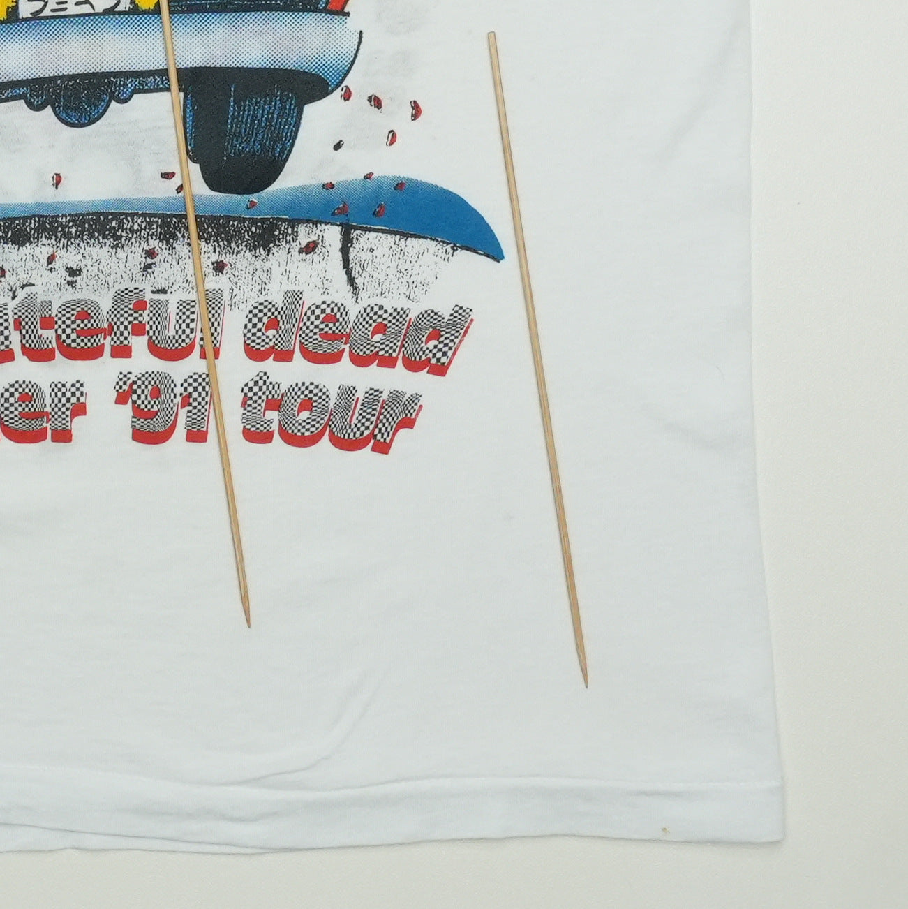 1991 Grateful Dead Summer Tour Shirt Front Detail 1