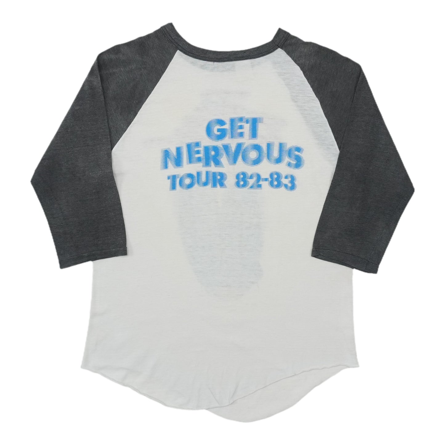 1982 Pat Benatar Get Nervous Tour Raglan Shirt Back