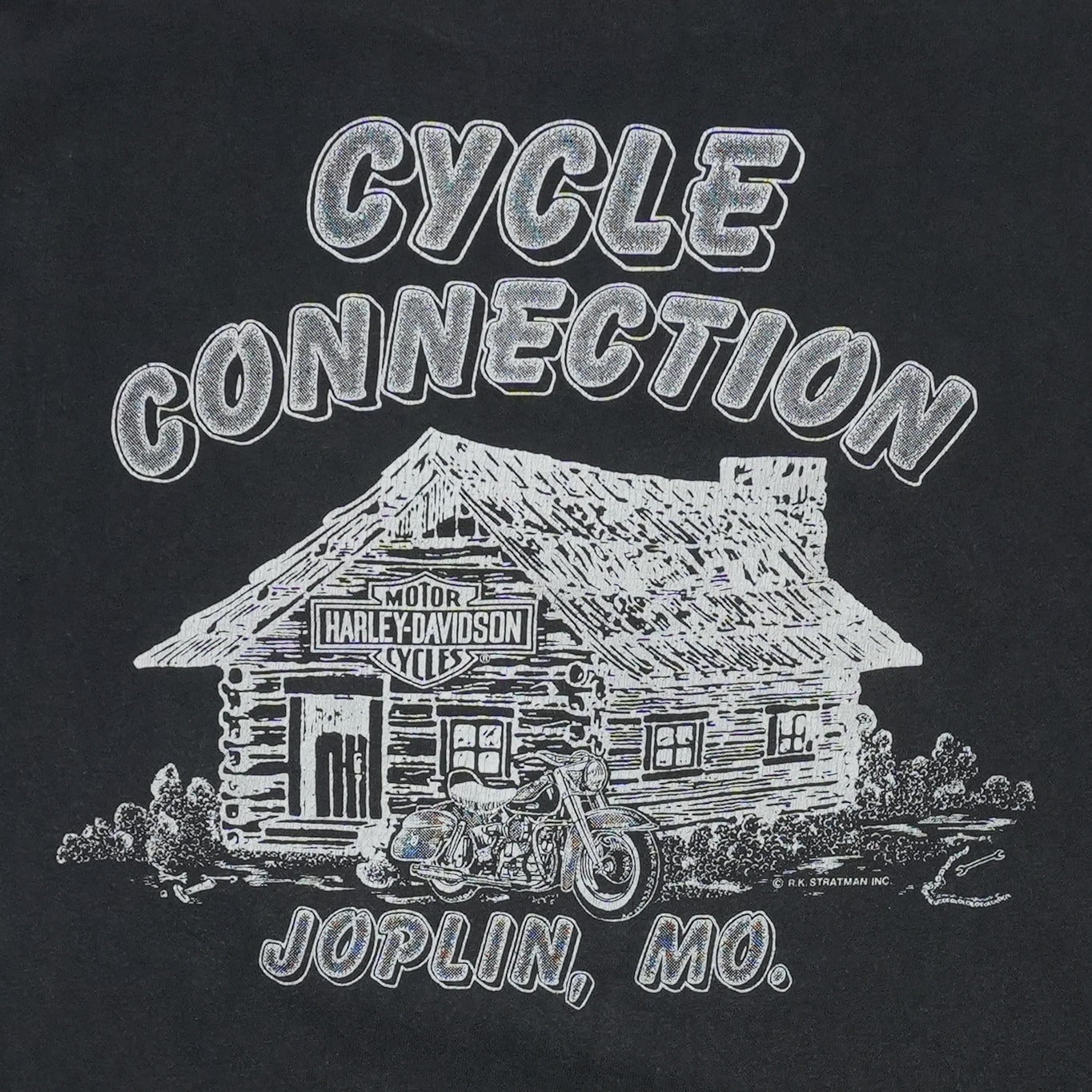 1990 Harley Davidson The Ozarks ShirtBack Graphic