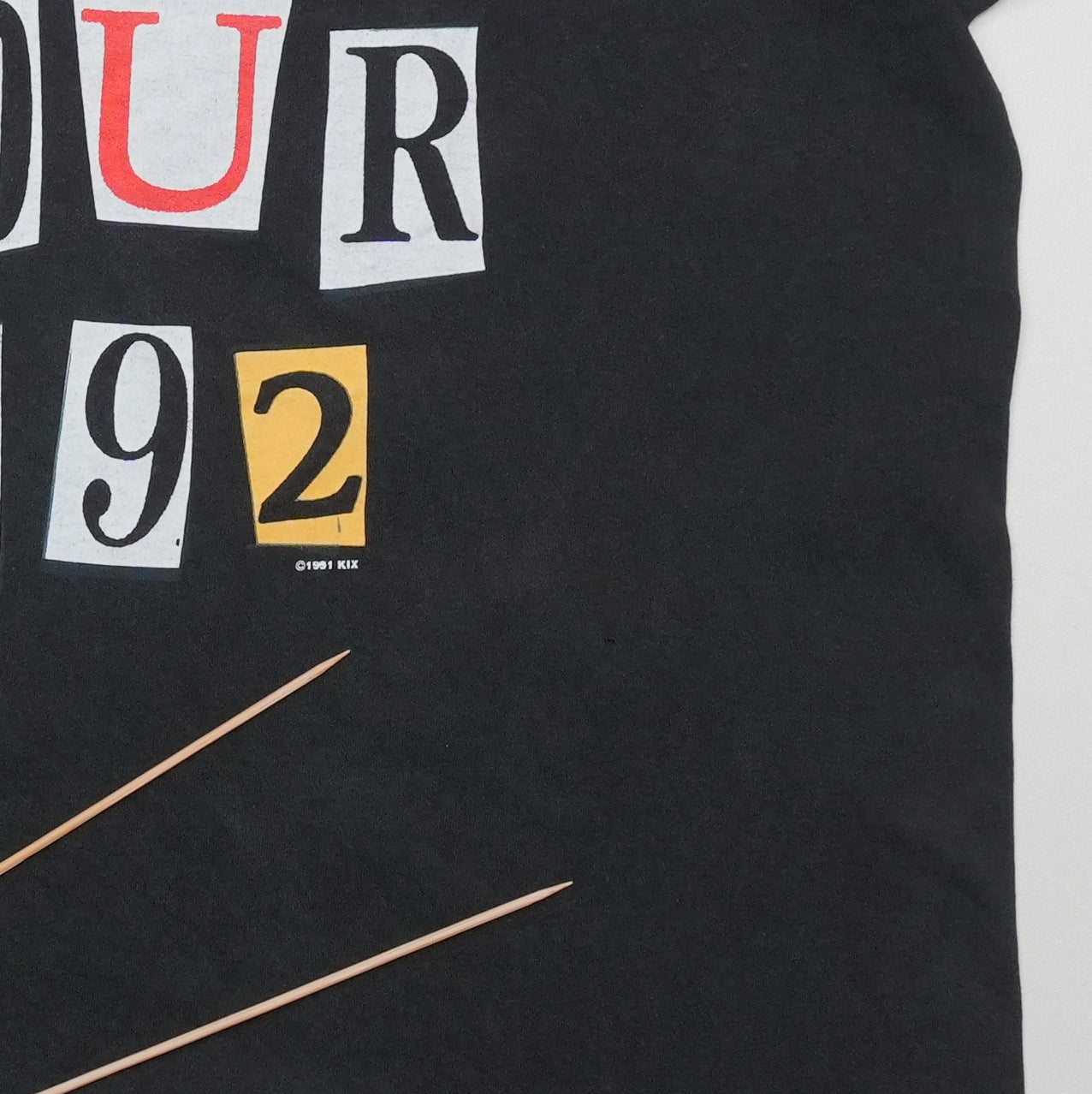 1992 Kix Hot Wire Tour Shirt Back Detail 2